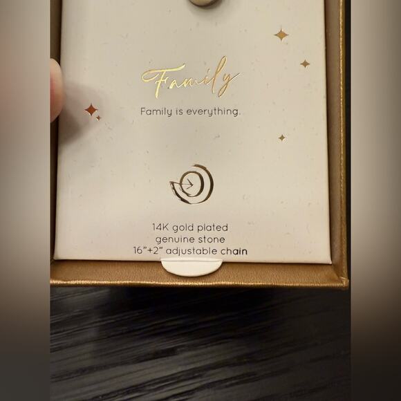 NIB Love This Life® Family Tree Amazonite & Heart Charm Necklace - Picture 7 of 10